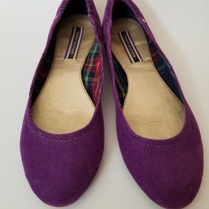 TOMMY HILFIGER Corduroy Fabric Womens Slip on/Ballet Flats Sz 8.5